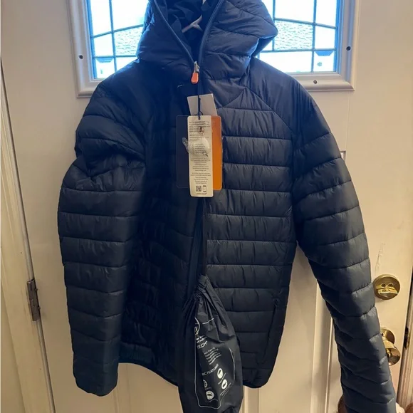 New and beautiful SAVE THE DUCK MENS PUFFER REVERSIBLE COAT WINTER MSRP $298 - Picture 1 of 9